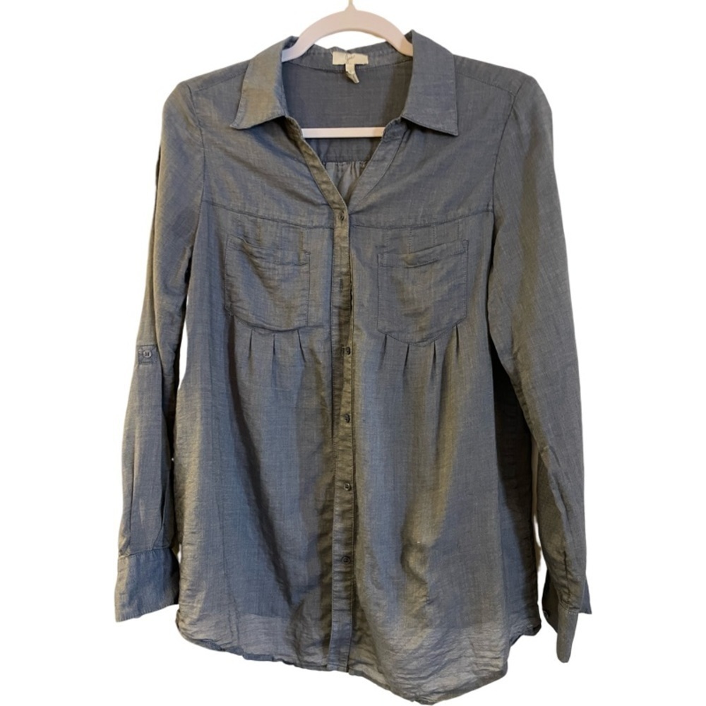 𝅺JORE Button Down Long Sleeve T-shirt - Small